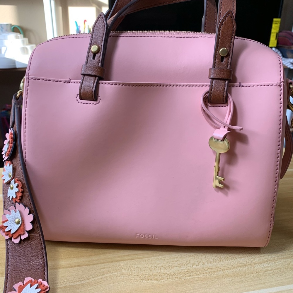Fossil Rachel Satchel “Cherry Blossom”